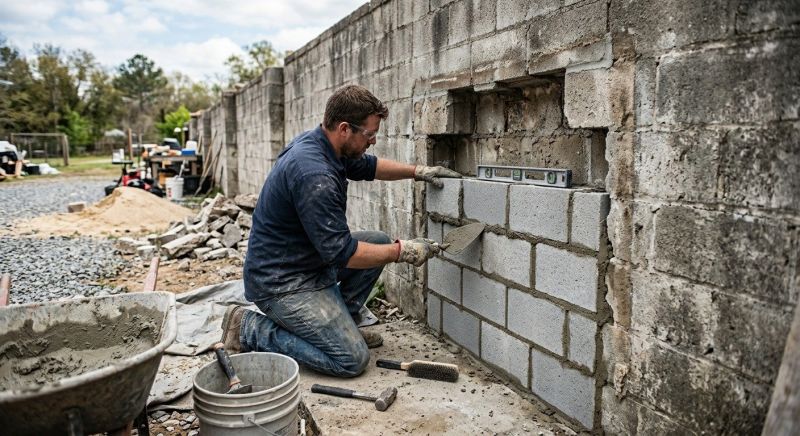 Block Masonry Repair in Pasco County, FL