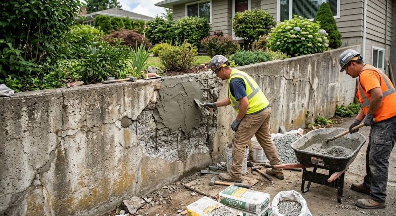 Brick Retaining Wall Repair in Pasco County, FL