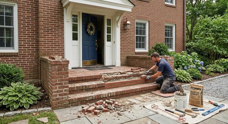 Brick Steps Repair in Pasco County, FL